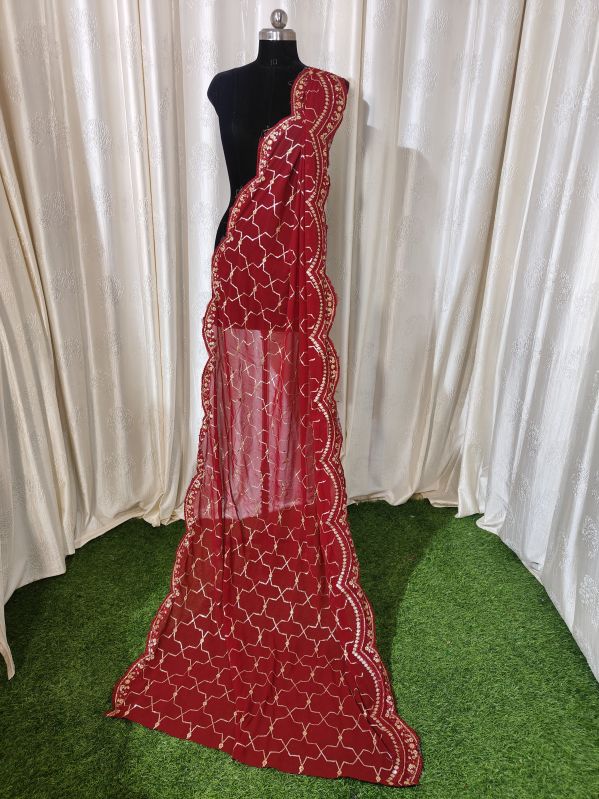 Georgette Embroidered Dupatta