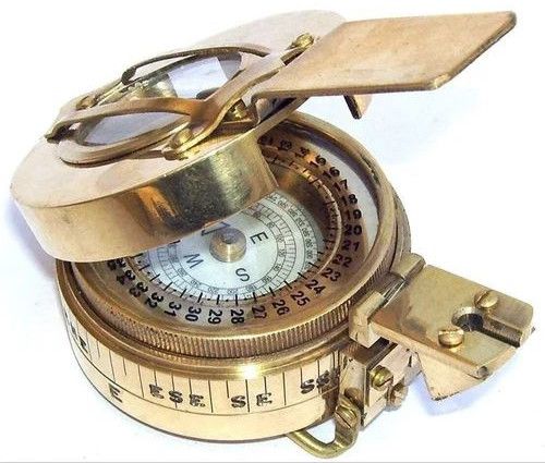 Antique Brass Navigation Compass