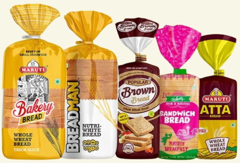 Printed Bread Packaging Pouch