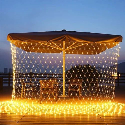 Virani Radiant LED Net Mesh Curtain String Lights, Length : 10m