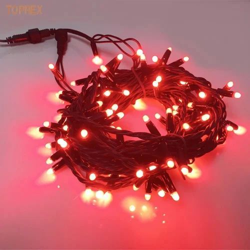 Red Solar String LED Lights for Decoration