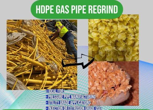 HDPE Gas Pipe Regrind