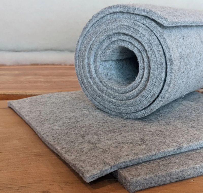25mm Grey Woolen Felt Sheet