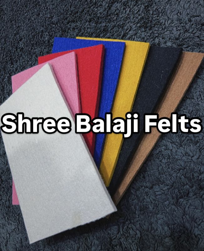 Multi Color Plain Wool Felt
