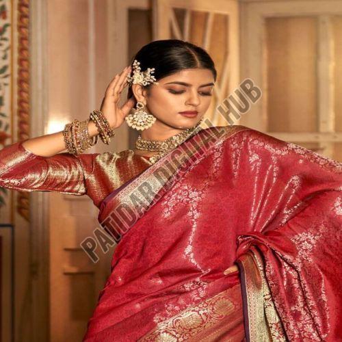 Bold Temple Border Kanjeevaram Bridal Saree