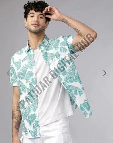Mens Short Sleeve Printed Shirt