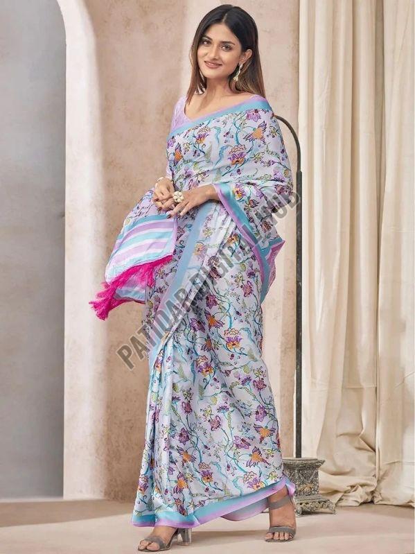 Printed Soft Georgette Saree with Daily Design