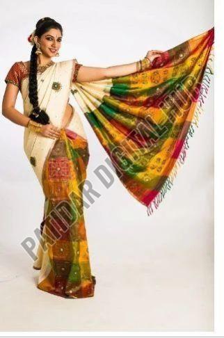 Royal Kanjeevaram Silk Saree with Temple Motifs
