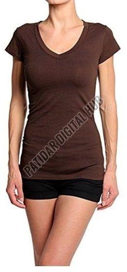 Womens Slim Fit V-Neck T-Shirt