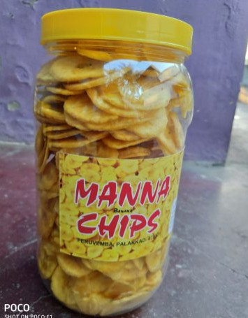 Manna Branded Palm Oil Banana Chips 400 Gram