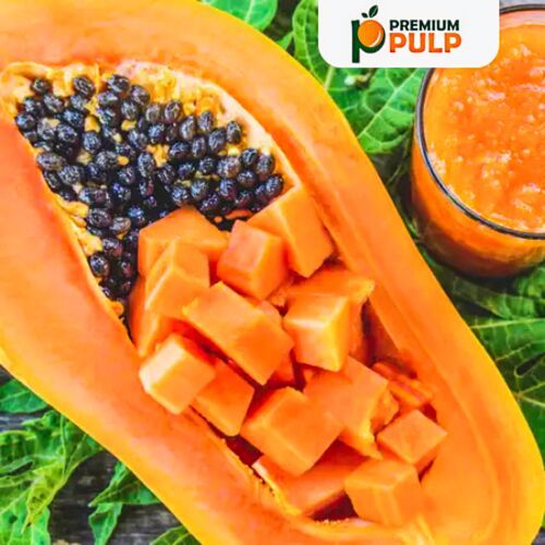 Frozen Papaya Slice, Color : Orange, Packaging Type : Plastic Pouch