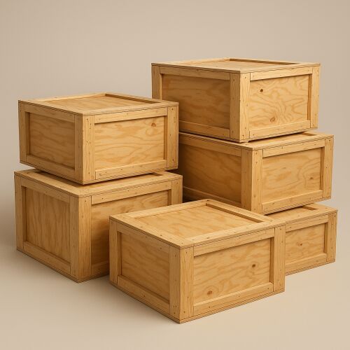 collapsible plywood shipping storage box