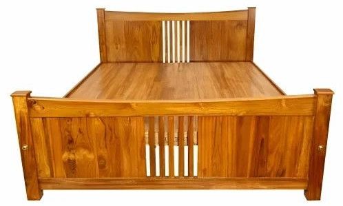 Elegant Sheesham Wood King Size Bed, Dimension : 78x72 Inches (L X W)