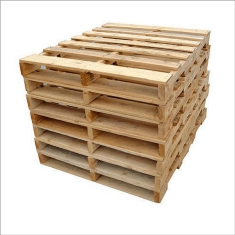 Hardwood Industrial Pallet Stack