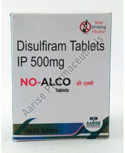 Disulfiram Tablet 500mg No Alco, Color : White
