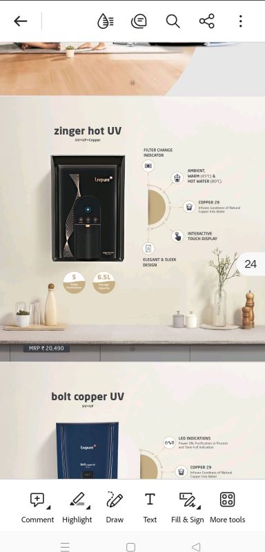 Livpure Water Purifier