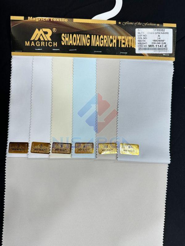 211 G/m Plain Polyester Viscose Suiting Dyed Fabric