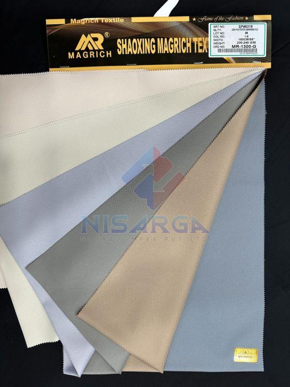 232 G/m Plain Polyester Samiramis Dyed Fabric