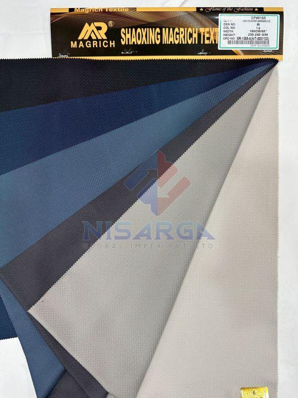 235 G/m Plain Polyester Samiramis Dyed Fabric