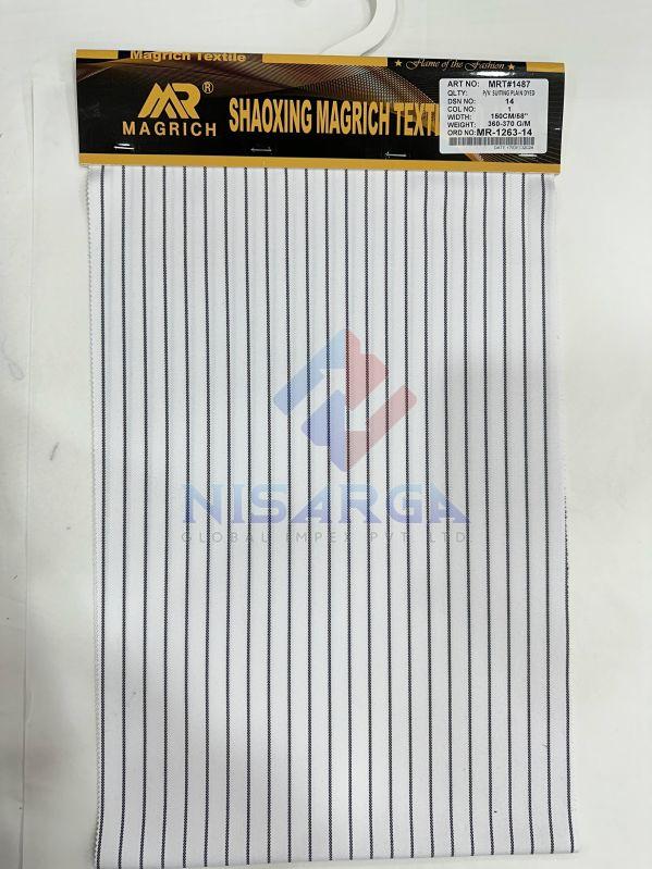 360 G/m Plain Polyester Viscose Suiting Dyed Fabric