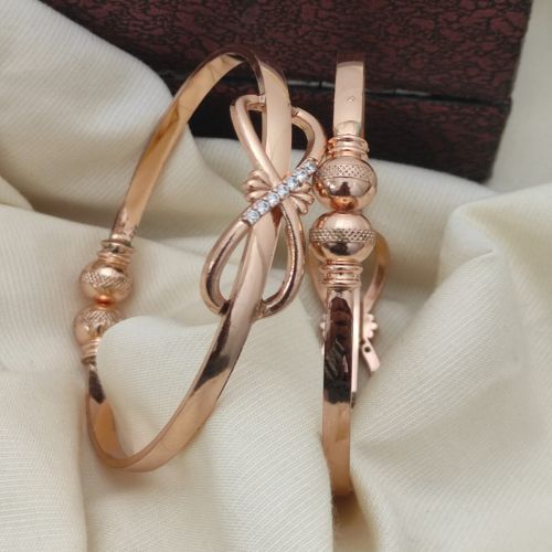 Stainless Steel Infinity Shaped Artificial Golden Bracelet