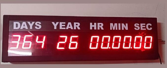 Count Down Days Digital Clock