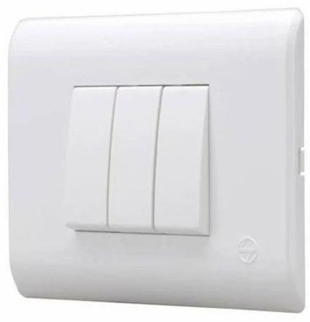 Modular Polycarbonate Control Electric Light Switch, Color : White