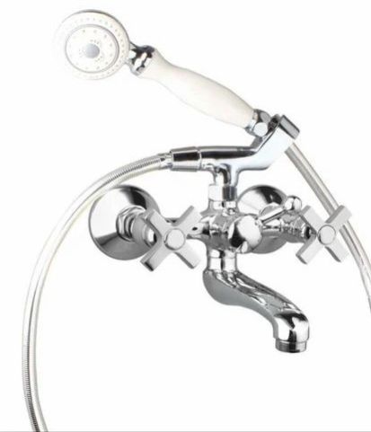 Sturdy Brass CP Wall Mixer Tap for Bath & Shower