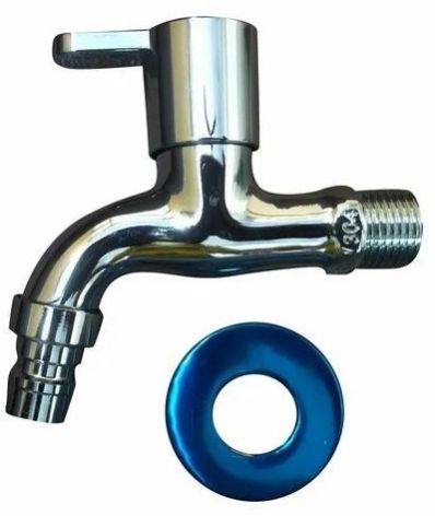 Wall Mounted CP Brass Bib Tap with Knob Handle for Garden Use