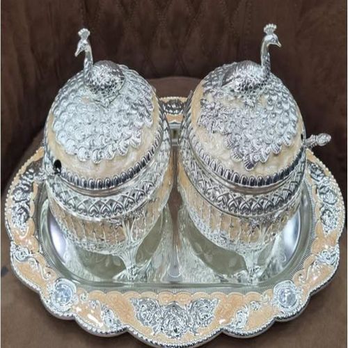 Royal Peacock Design Dry Fruit Serving Set
