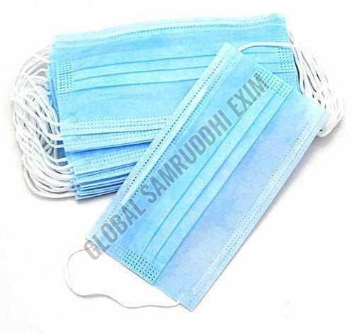Non-woven Fabric Disposable 3 Ply Surgical Mask, Color : Blue