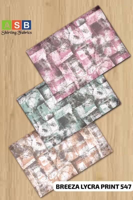 20 Brezza Lycra Print Shirting Fabric