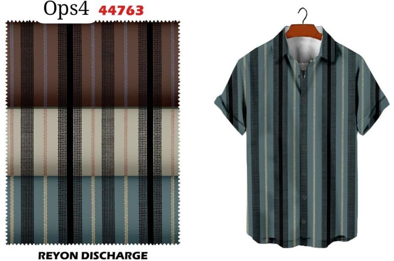 44763 Digital Rayon Shirting Fabric