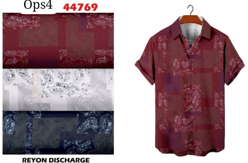 44769 Digital Rayon Shirting Fabric