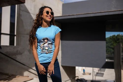 Good Day Anime Vibes Round Neck T Shirt