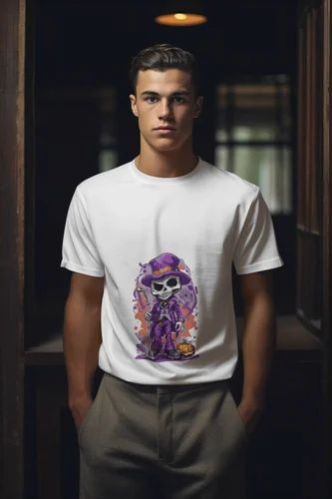 Haunted Hustler Round Neck T Shirt