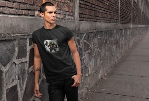 Polyester Orc Warrior Fantasy Mens T Shirt