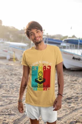 Polyester Retro Gamer Classic Mens Printed T Shirt