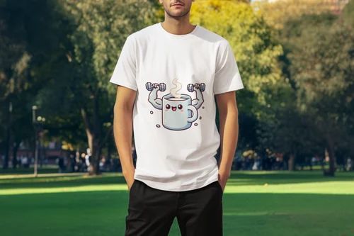 Strong Brew Mood Round Neck T Shirt