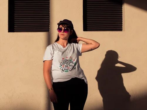 You Are Amazing Quote Round Neck T Shirt