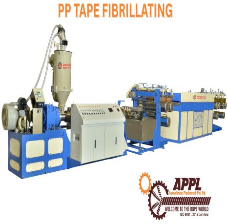 PP Tape Fibrillation Extrusion Line for Making PP Woven Sacks / Bags