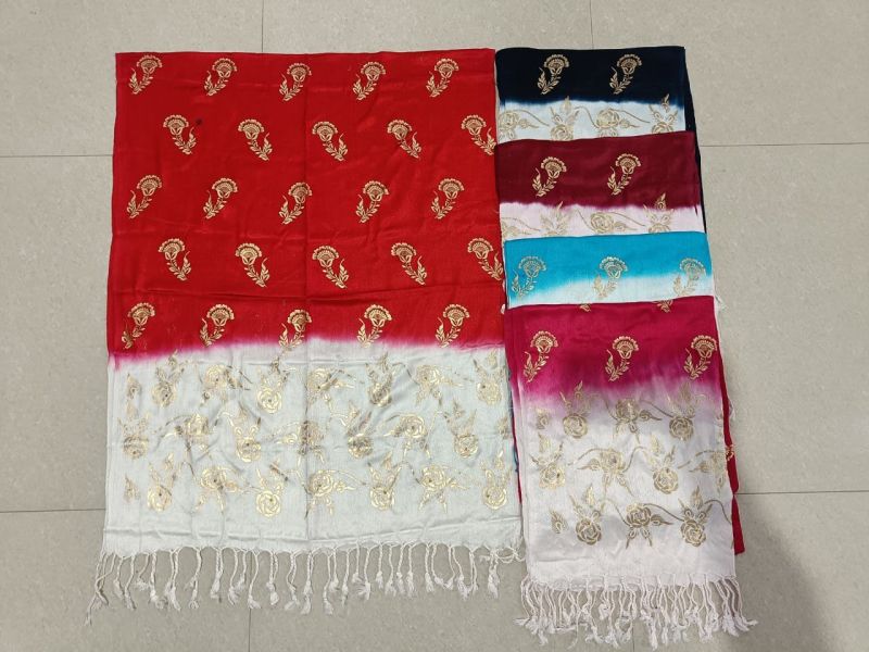 Ladies 160 GSM Printed Satin Dupatta
