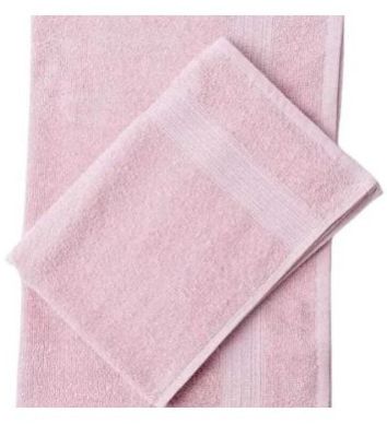 Solid Cotton Pink Quick Dry Kitchen Hand Towel