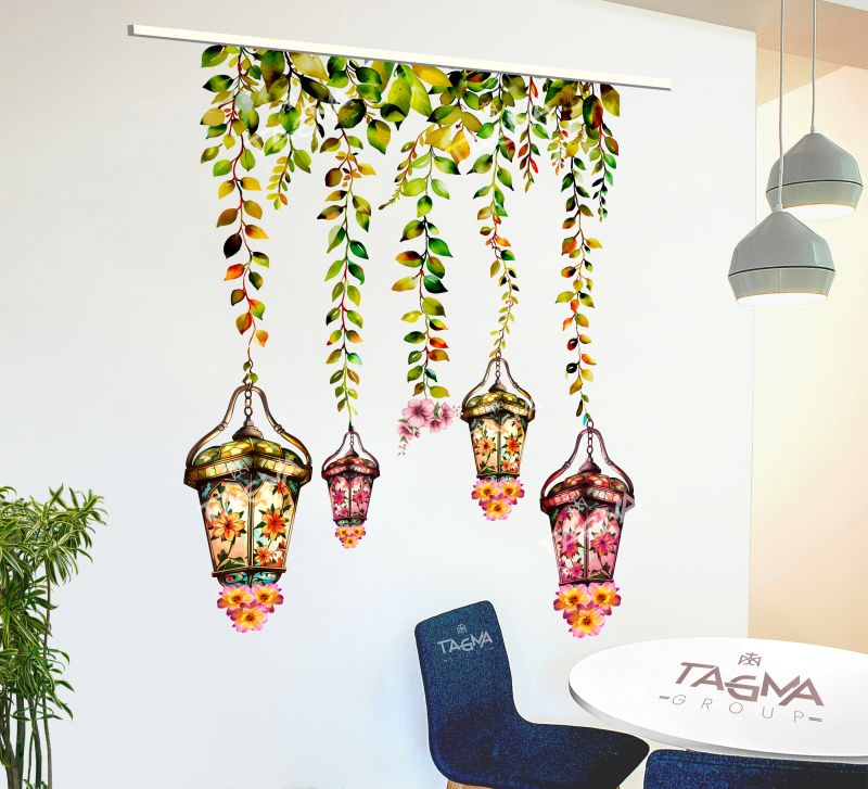 Hanging Lamp PVC Wall Sticker