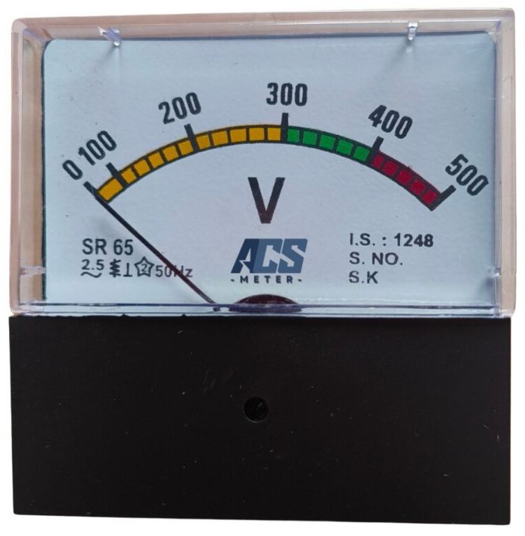 SR-65 Analog Premium Acrylic AC Ampere Panel Meter