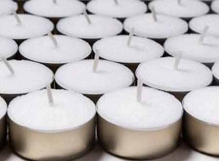 White Round Tea Light Candle