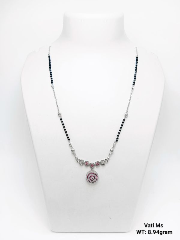 92.5 Silver Vertical Mangalsutra