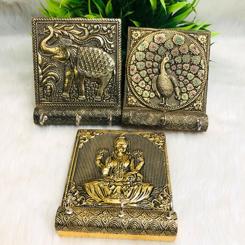 Wooden Embossed Key Stand