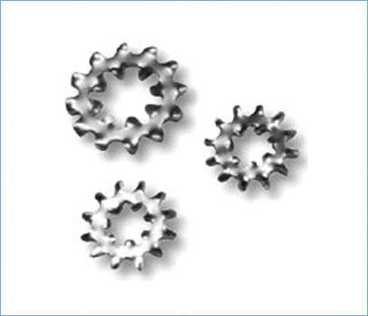 Steel Internal External Star Lock Washers, Color : Silver