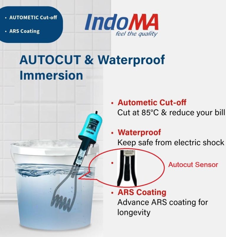 Autocut Immersion Heaters With LED